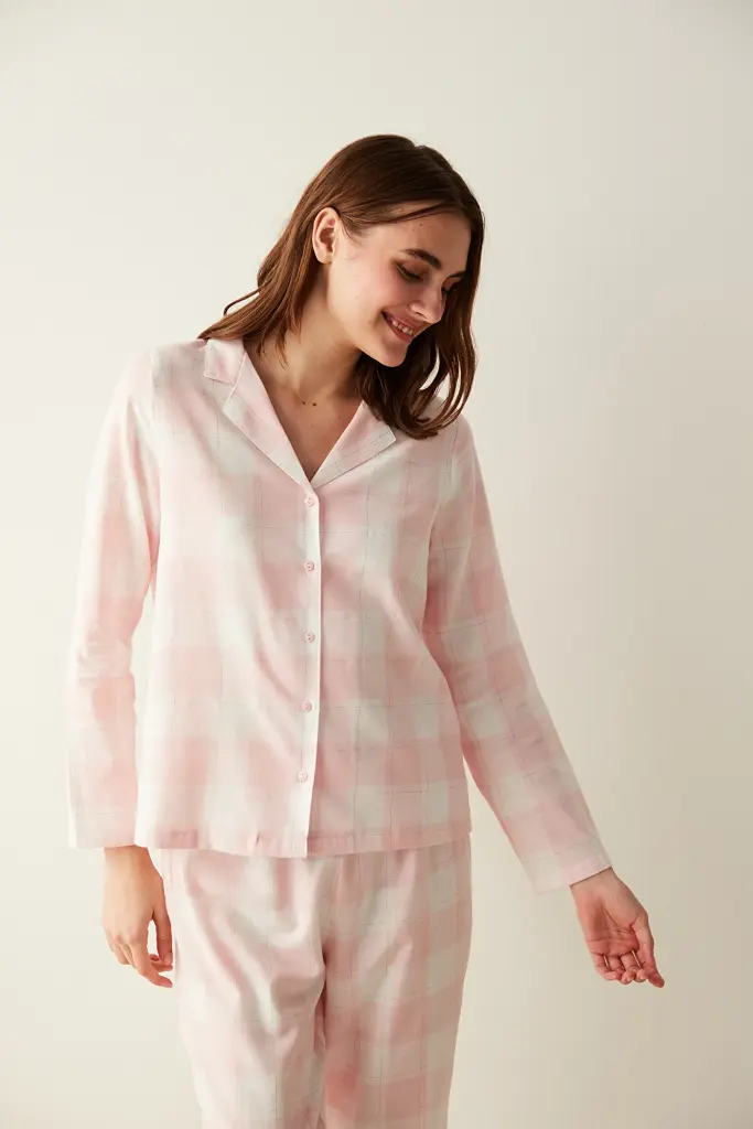 ⁦pink women's pajama set⁩ - الصورة ⁦2⁩