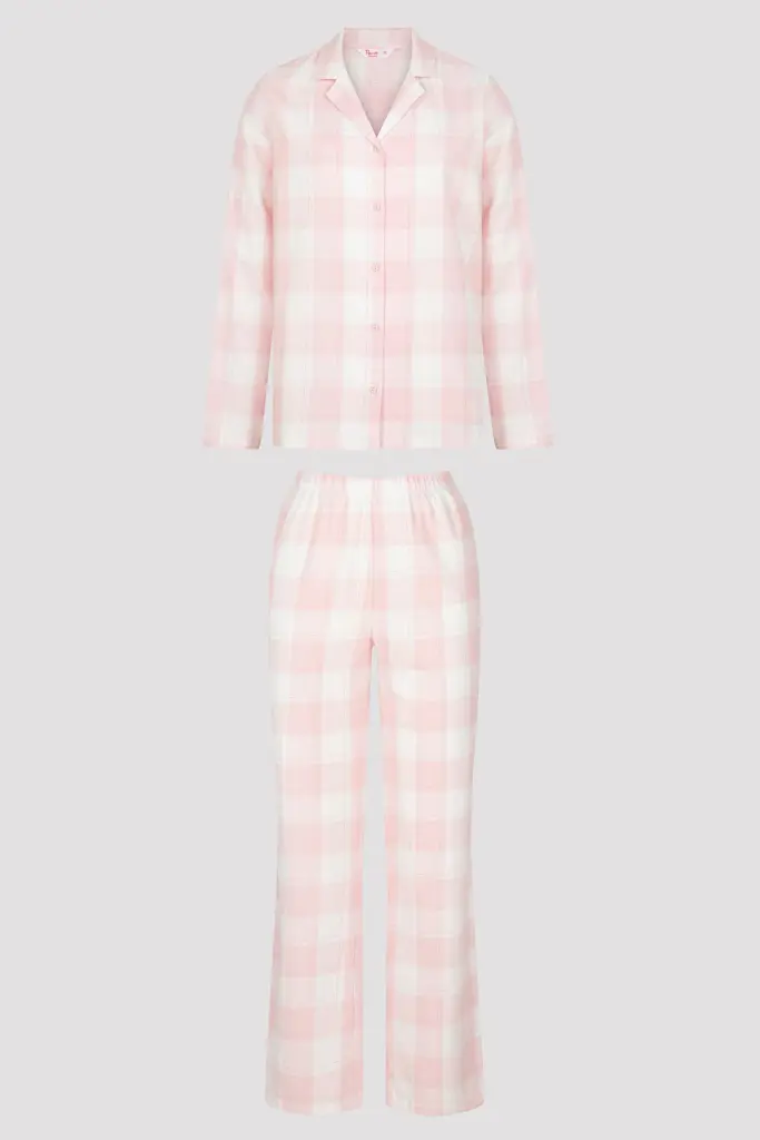 ⁦pink women's pajama set⁩ - الصورة ⁦3⁩