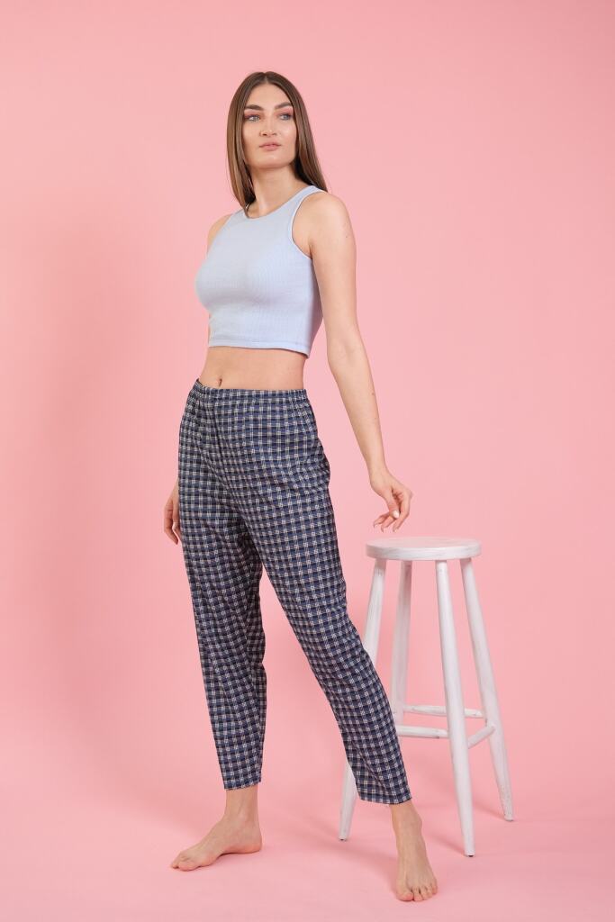⁦women's plaid pyjama pants⁩ - الصورة ⁦3⁩