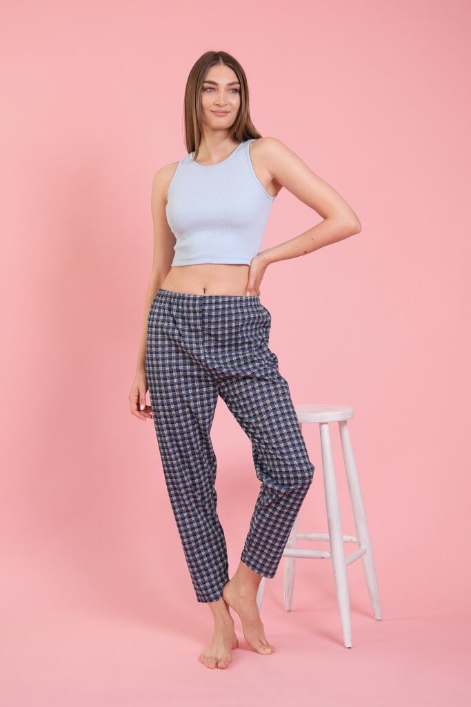 ⁦women's plaid pyjama pants⁩ - الصورة ⁦2⁩