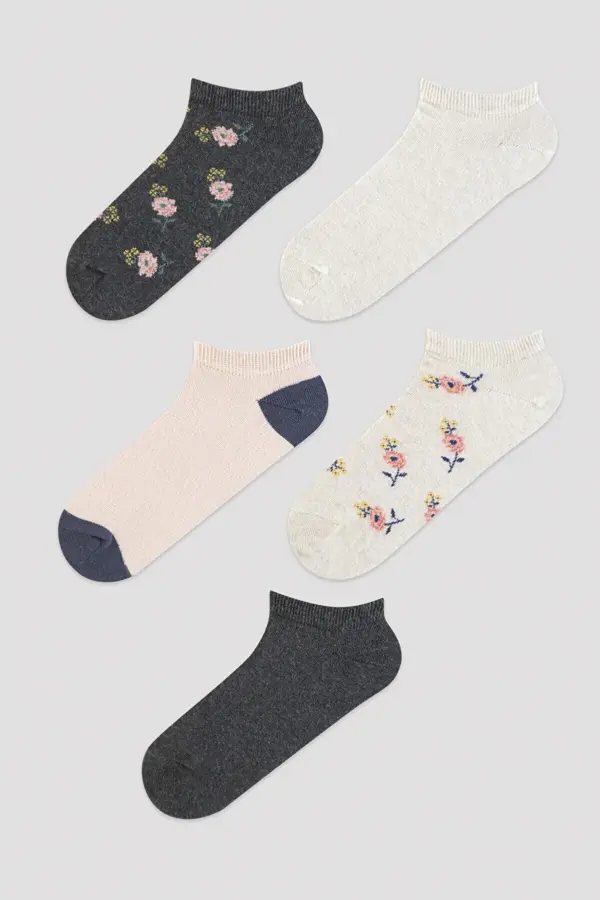 Penti Big Flowers 5-Pack Ankle Socks
