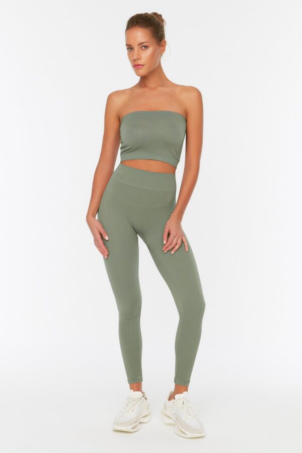 ⁦Cordroy leggings green⁩ - الصورة ⁦2⁩