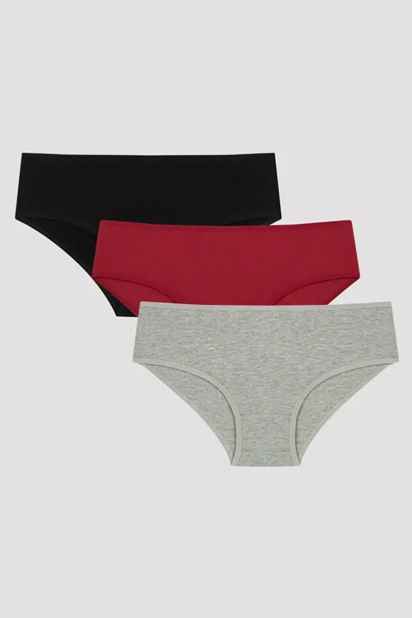 Multi Color Cover Colors Dark 3 Piece Slip Panties