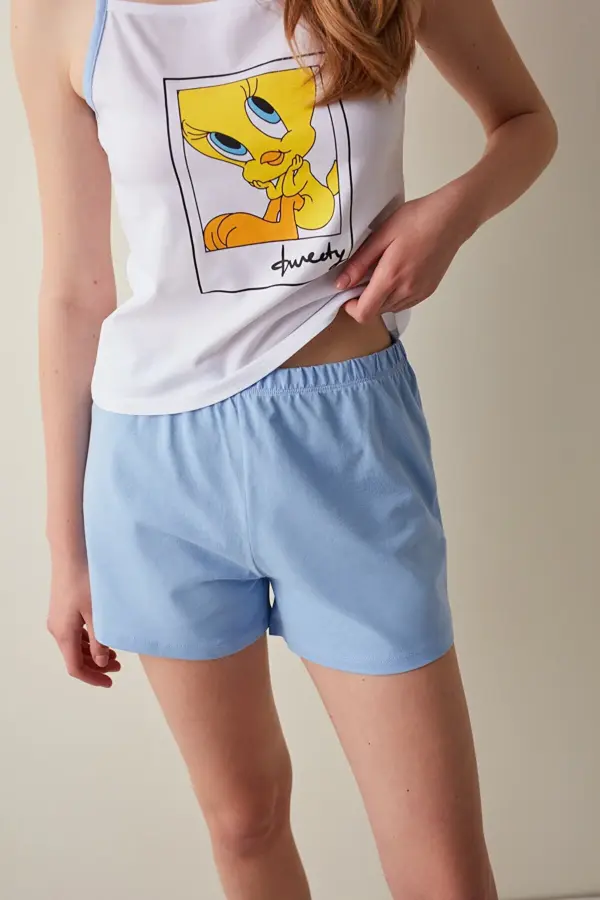 ⁦Tweety Pyjama blue blooz and short⁩ - الصورة ⁦2⁩